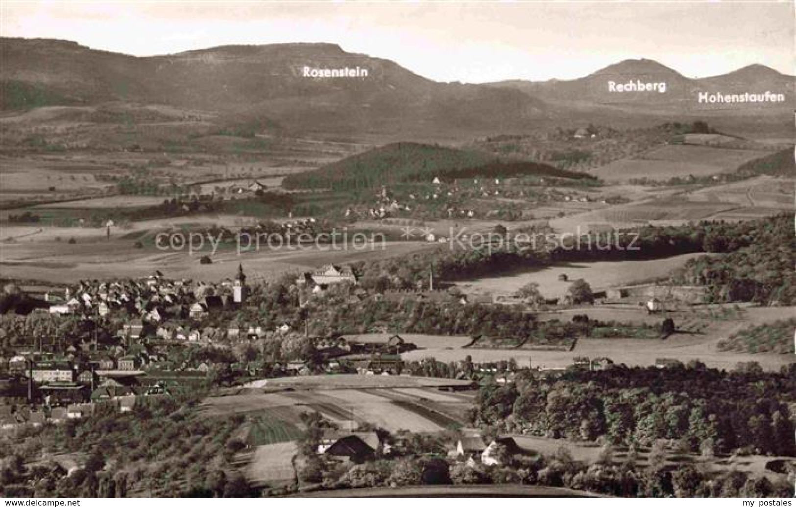 Aalen BW Panorama Blick vom Braunenberg