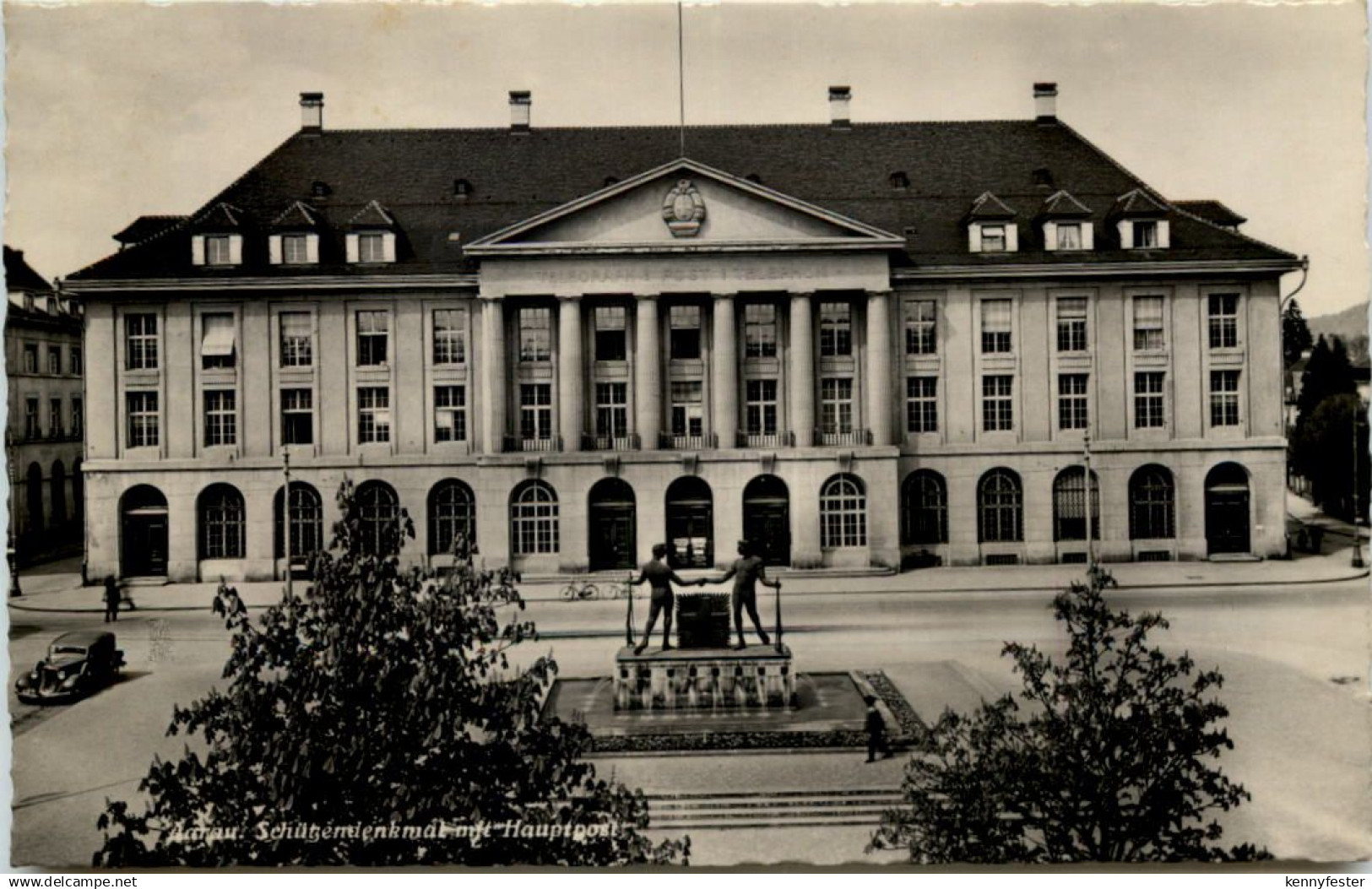 Aarau, Schützendenkmal mit Hauptpost