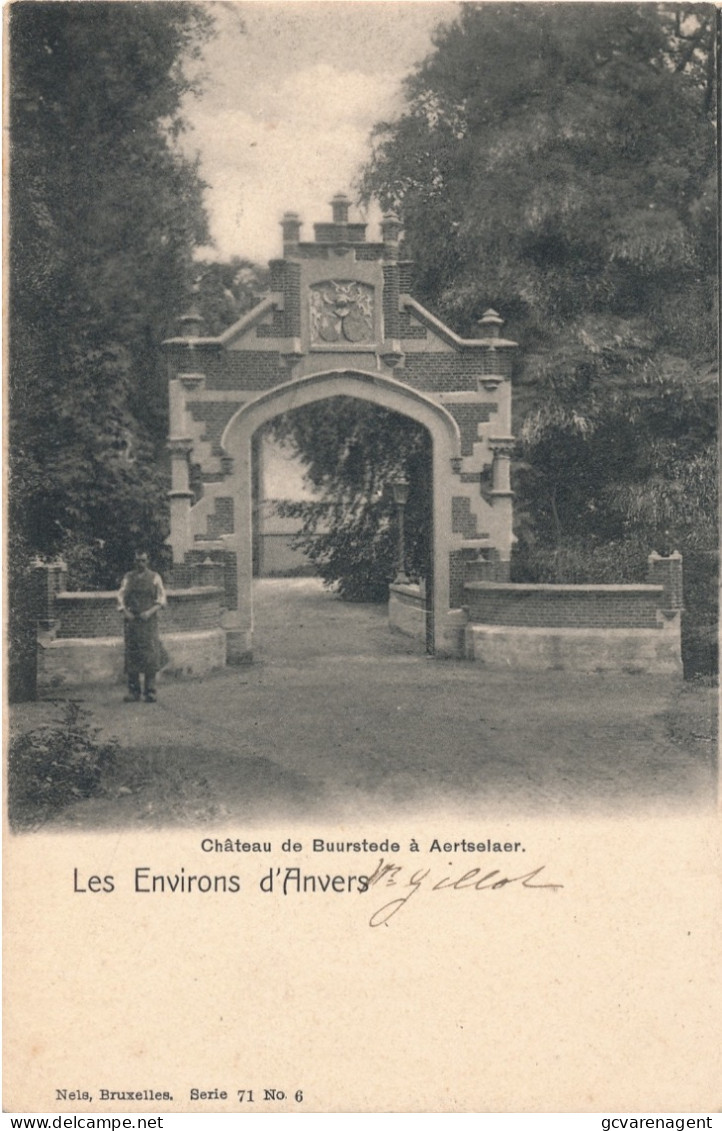 AARTSELAAR - LES ENVIRONS D'ANVERS - CHATEAU DE BUURSTEDE A AERTSELAER    2 SCANS