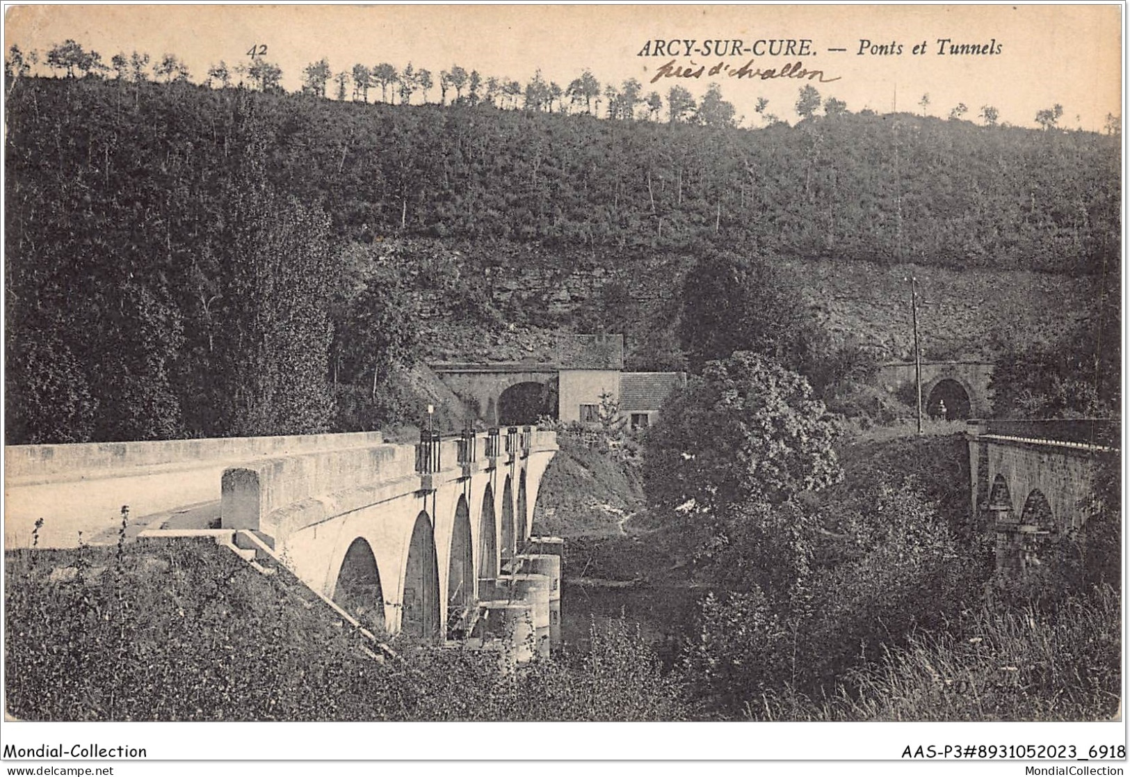 AASP3-0185 -  ARCY-SUR-CURE - Ponts et tunnels