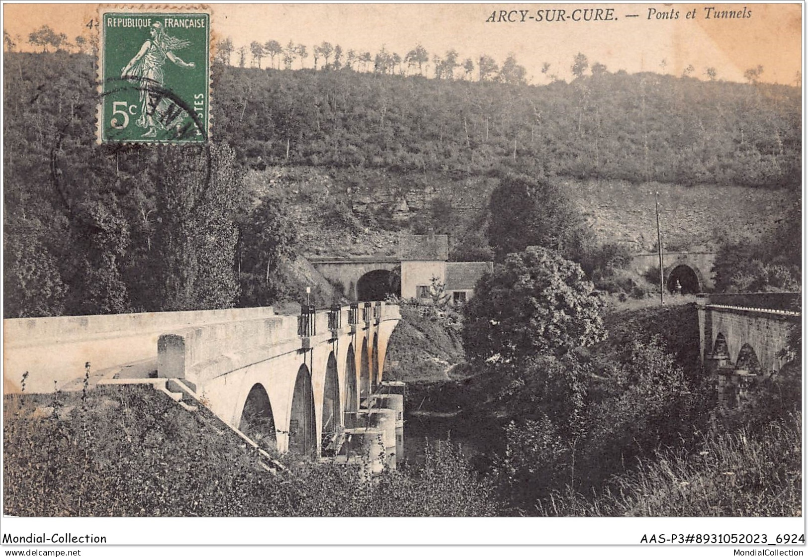 AASP3-0188 - ARCY-SUR-CURE - ponts et tunnels