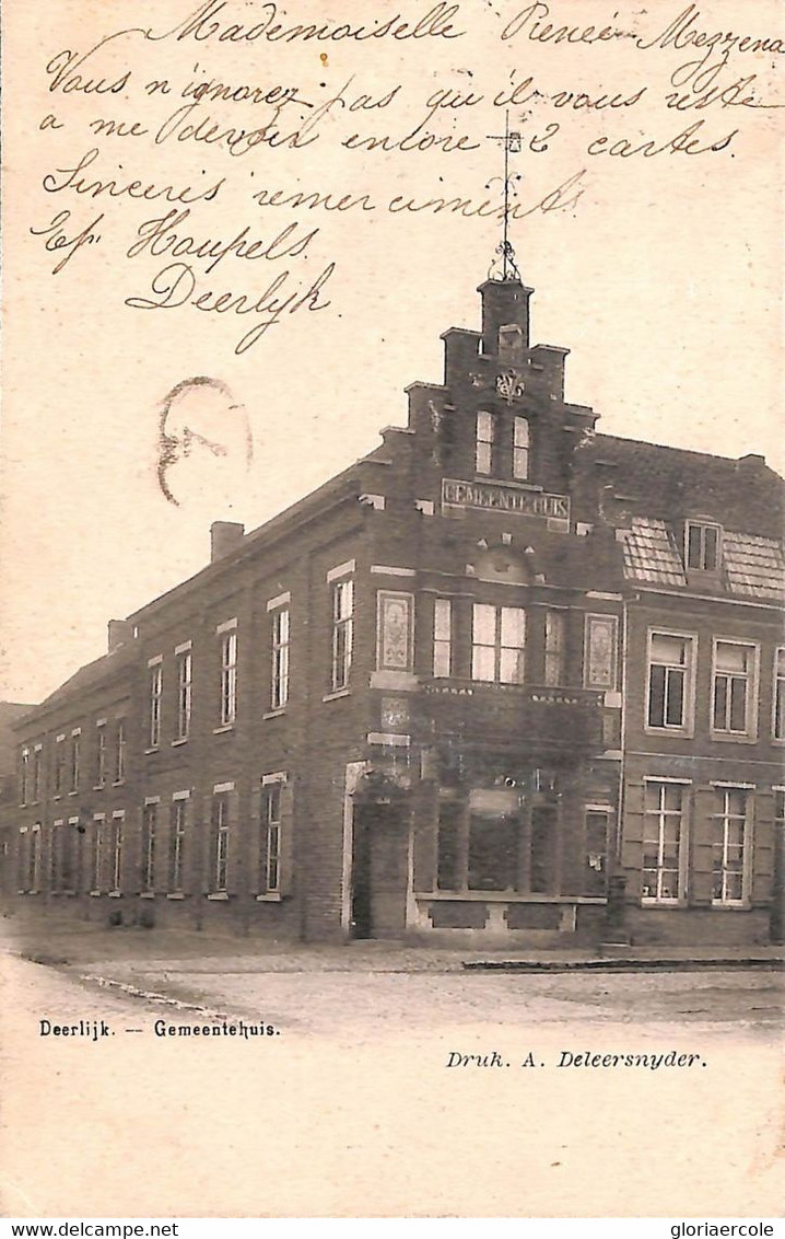 ab10023 - BELGIUM - Carte Postal Ancienne VINTAGE  POSTCARD - Deerlijk - 1903