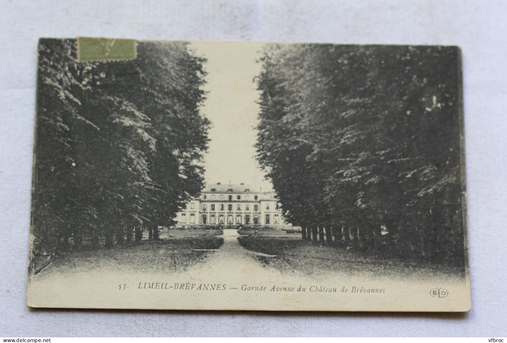 AB101, Cpa 1919, Limeil Brévannes, grande avenue du château de Brévannes, Val de Marne 94