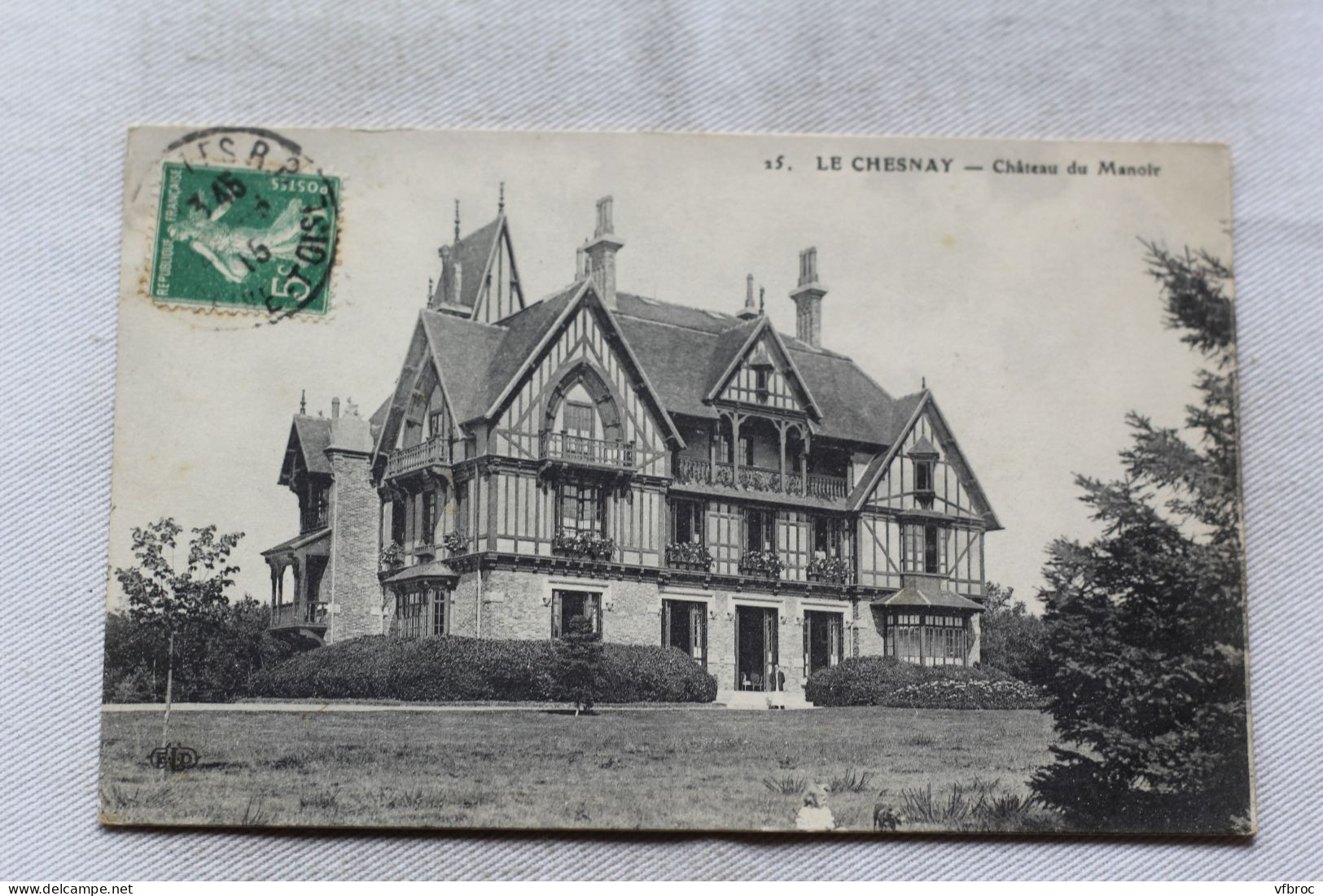 AB173, Cpa 1915, Le Chesnay, château du Manoir, Yvelines 78
