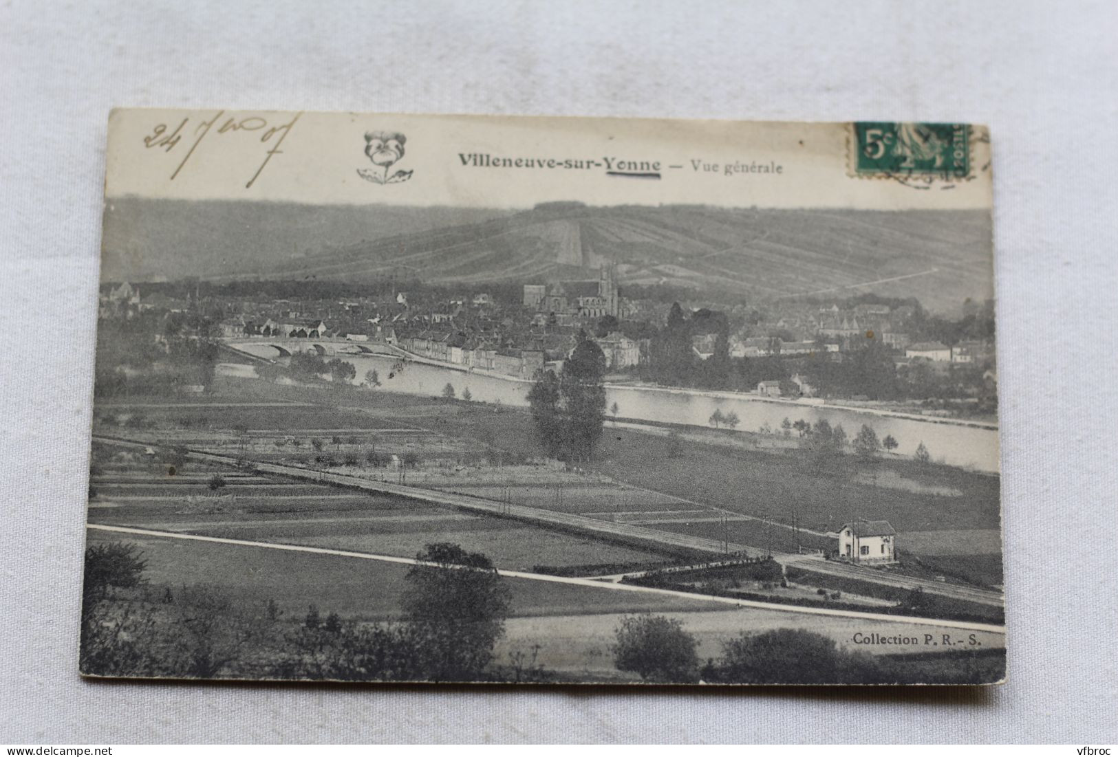 AB34, Cpa 1907, Villeneuve sur Yonne, vue générale, Yonne 89