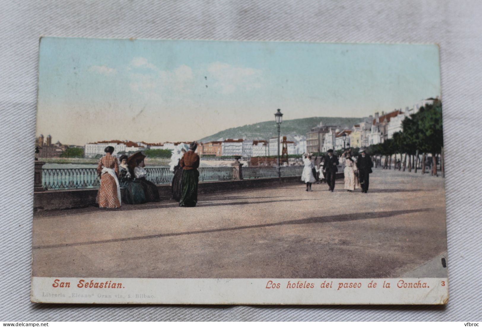 AB381, San Sebastian, los hoteles del paseo de la Concha, Espagne