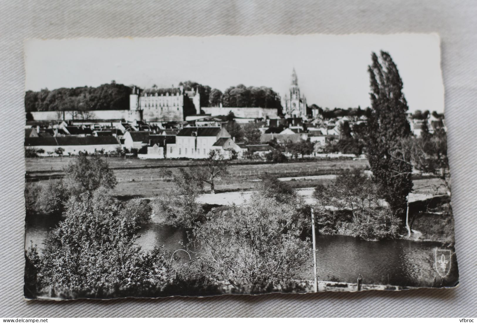 AB566, Cpsm, Châteauneuf sur Cher, vue générale, Cher 18