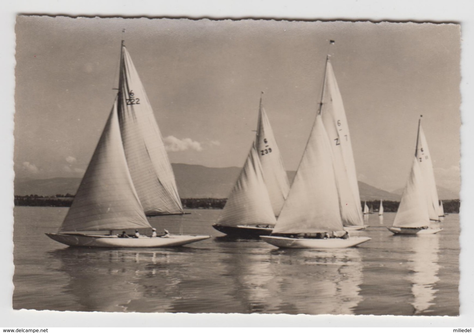 AB617 - SUISSE - Au creux de Genthod - Départ de Régates