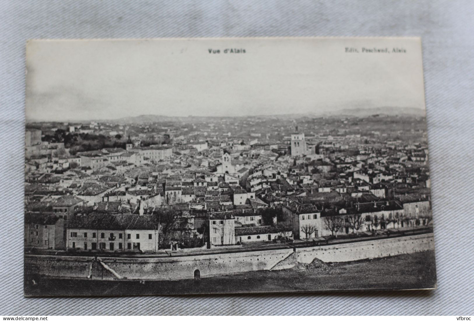 AB718, Cpa 1908, vue d'Alais, Alès, Gard 30