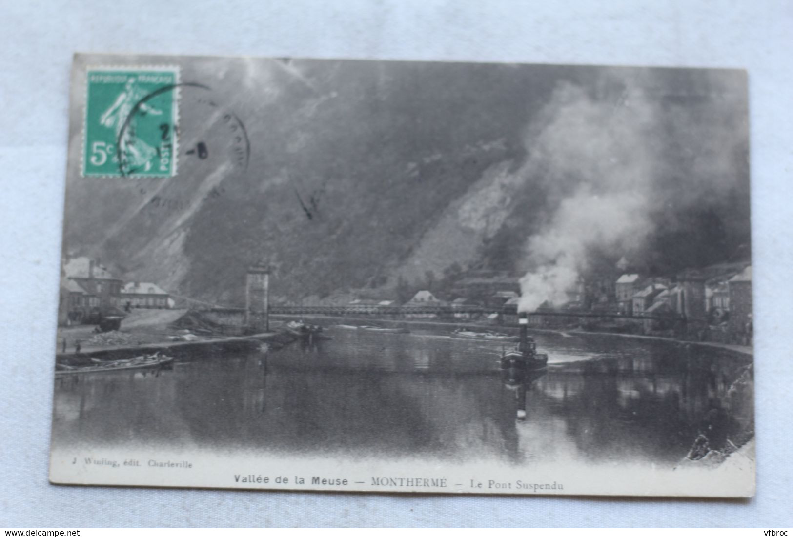 AB764, Monthermé, le pont suspendu, Ardennes 08