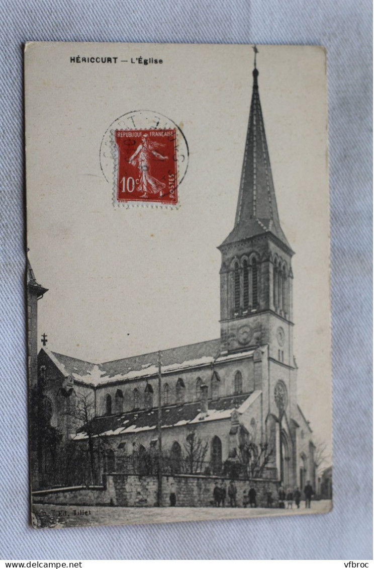 AB868/3, Cpa 1912, Héricourt, l'église, Haute Saône 70