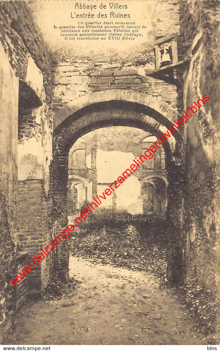 Abbaye - l'entrée des Ruines - Villers-la-Ville