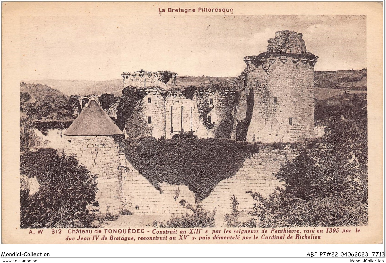 ABFP7-22-0563 - TONQUEDEC - Chateau De TONQUEDEC