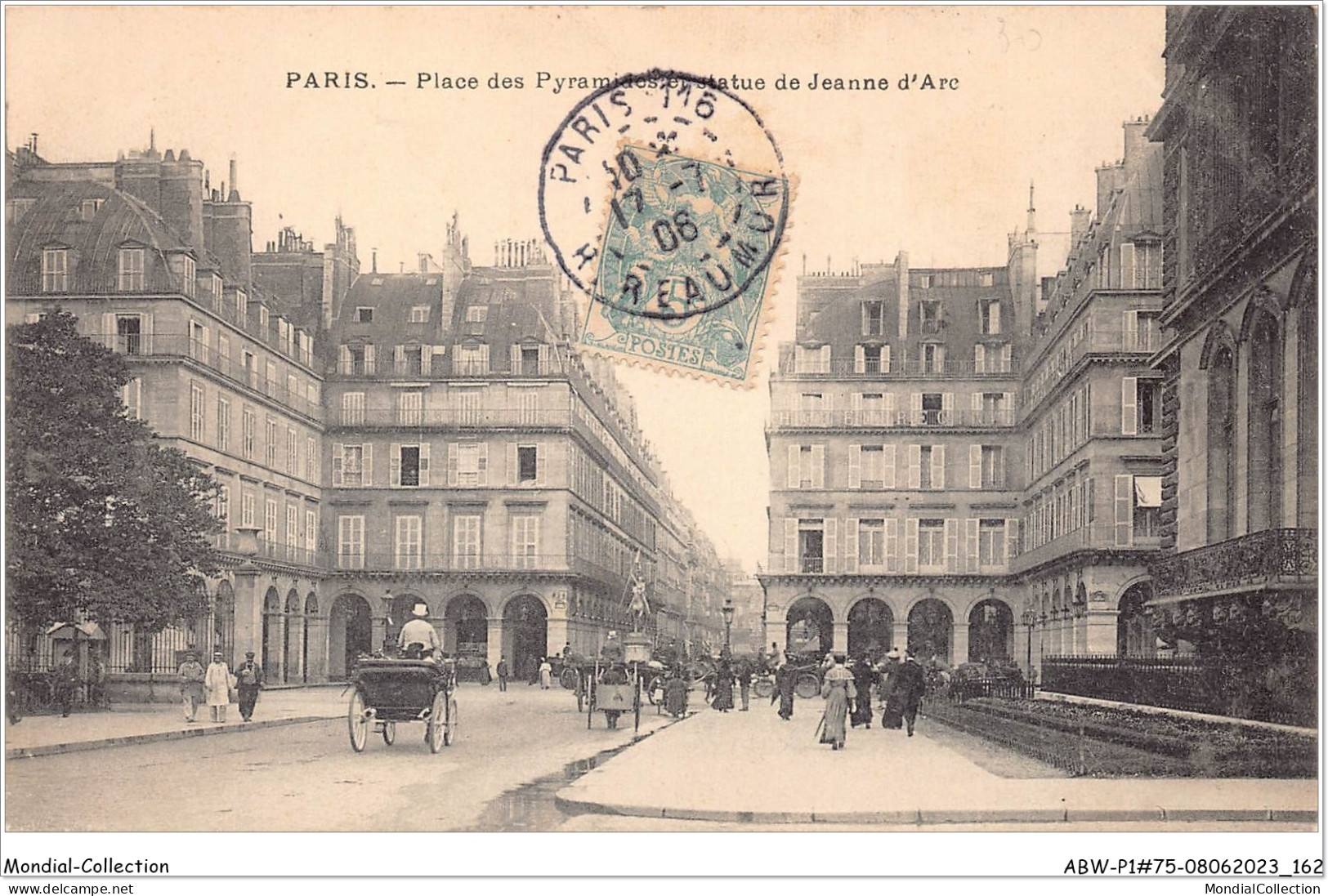 ABWP1-75-0056 - PARIS - Places des pyramides et statue de Jeanne d'Arc