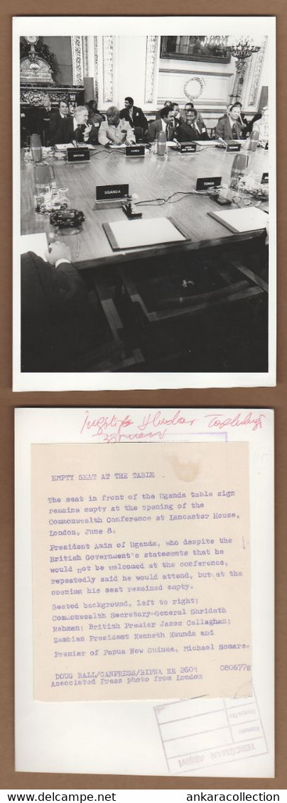 AC -   BRITISH PREMIER JAMES CALLAGHAN, ZAMBIAN PRESIDENT KENNETH KAUNDA, PREMIER OF PAPUA NEW GUINEA MICHAEL SOMERS, SH