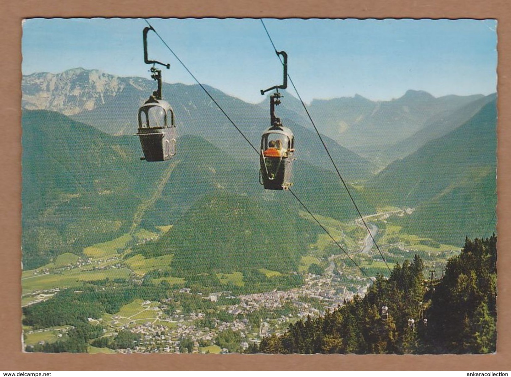AC - KABINENBAHN ZUR KATRIN ALPE MIT KURORT BAD ISCHL DEM HERZ DES SALZKAMMERGUTS AUSTRIA CARTE POSTALE POST CARD