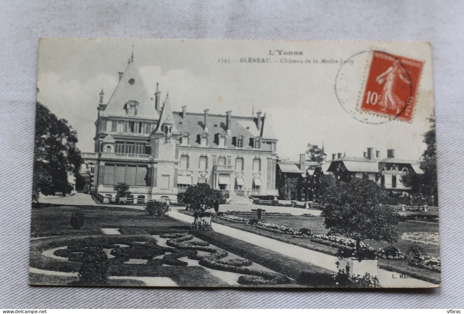 AC123/3, Cpa 1911, Bleneau, château de la Mothe Jarry, Yonne 89