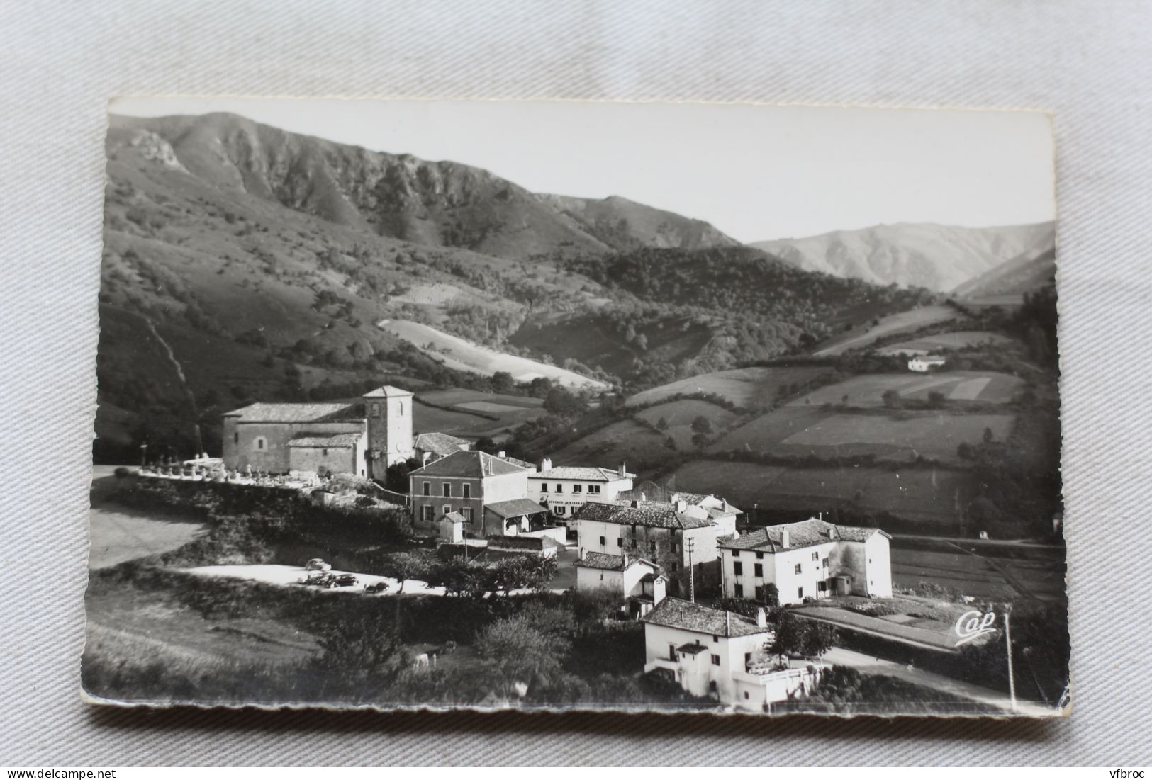 AC161/3, Cpsm, Biriatou, frontière Franco Espagnole, Pyrénées Atlantiques 64