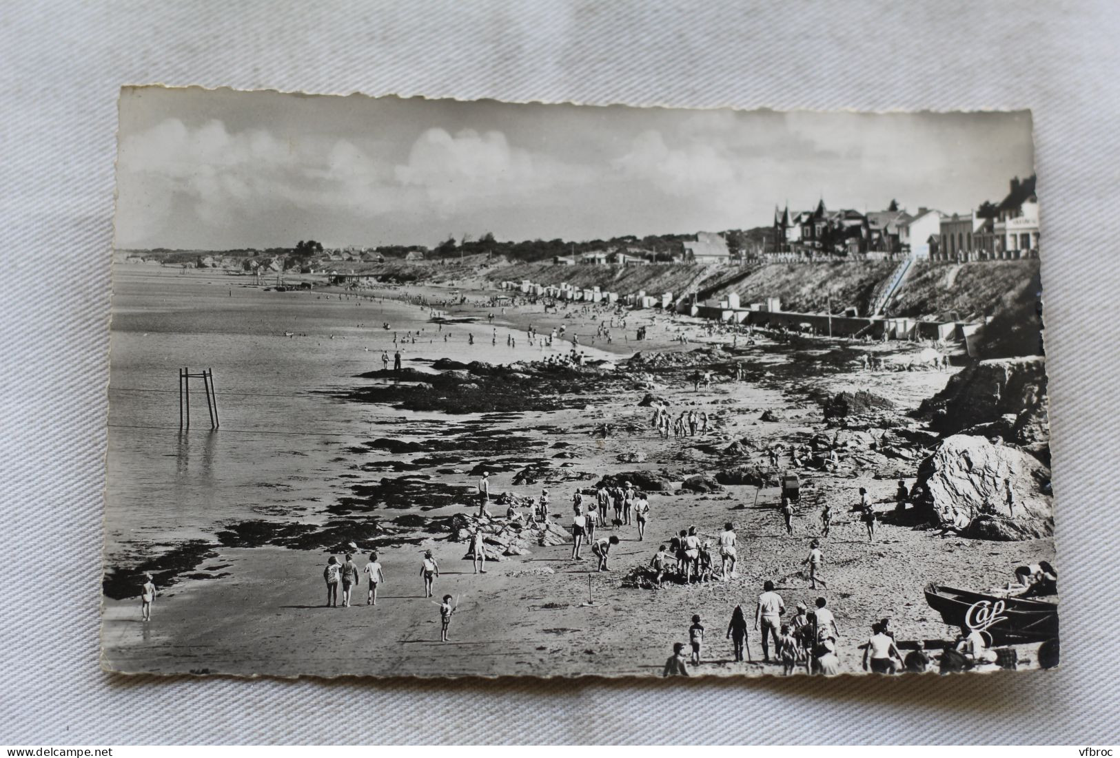 AC245/3, Cpsm 1958, Tharon plage, la plage, Loire Atlantique 44