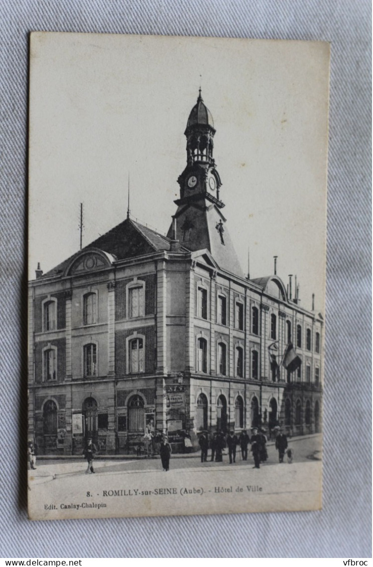 AC296/3, Romilly sur Seine, hôtel de ville, Aube 10