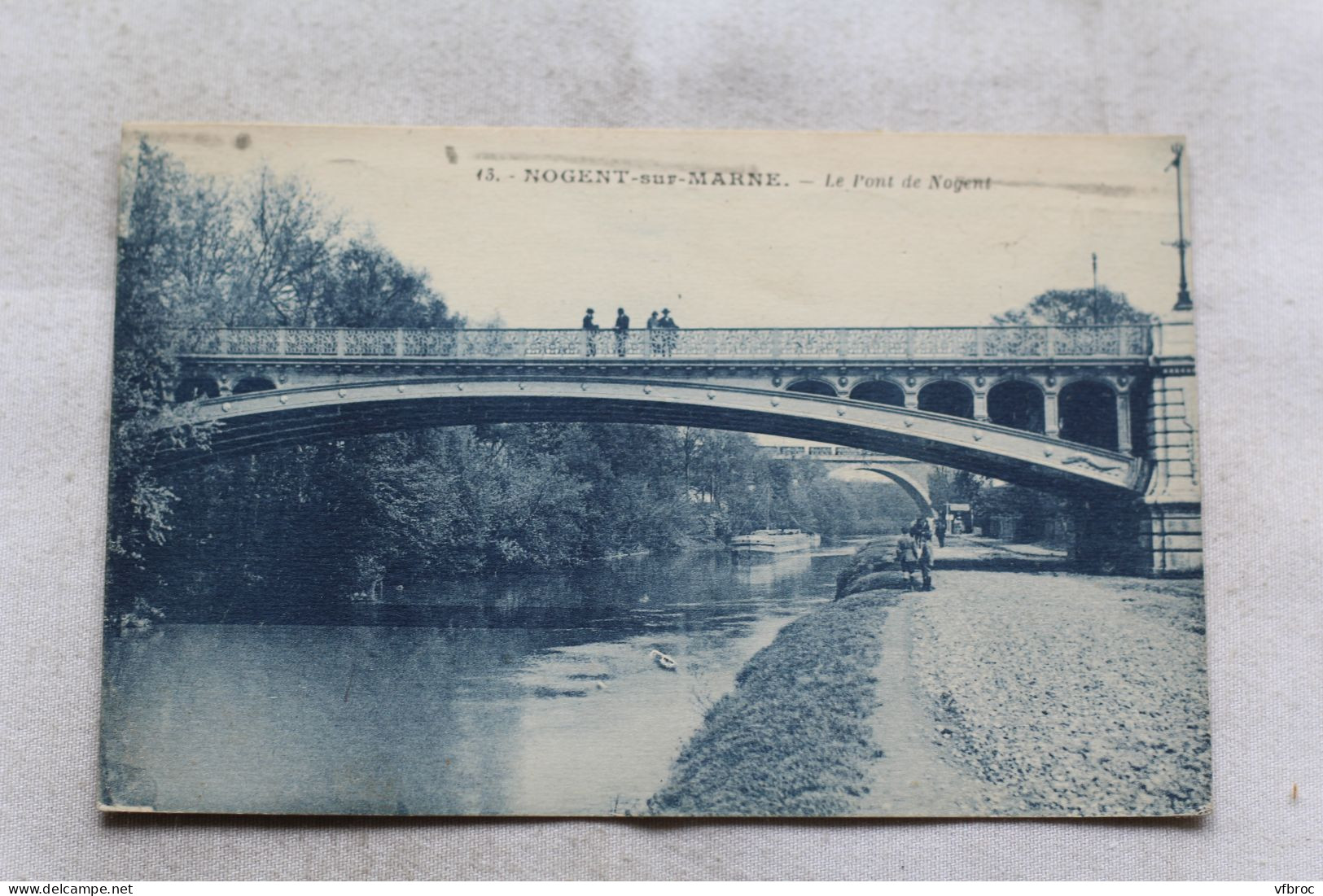 AC363/3, Cpa 1928, Nogent sur Marne, le pont de Nogent, Val de Marne 94
