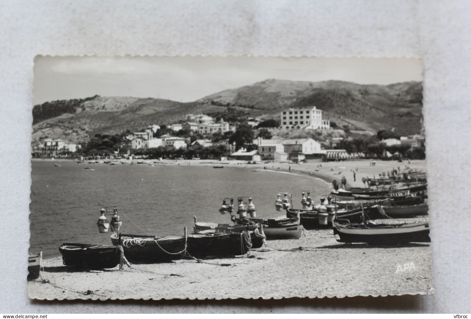 AC429/3, Cpsm 1957, Banyuls sur mer, la plage, Pyrénées Orientales 66