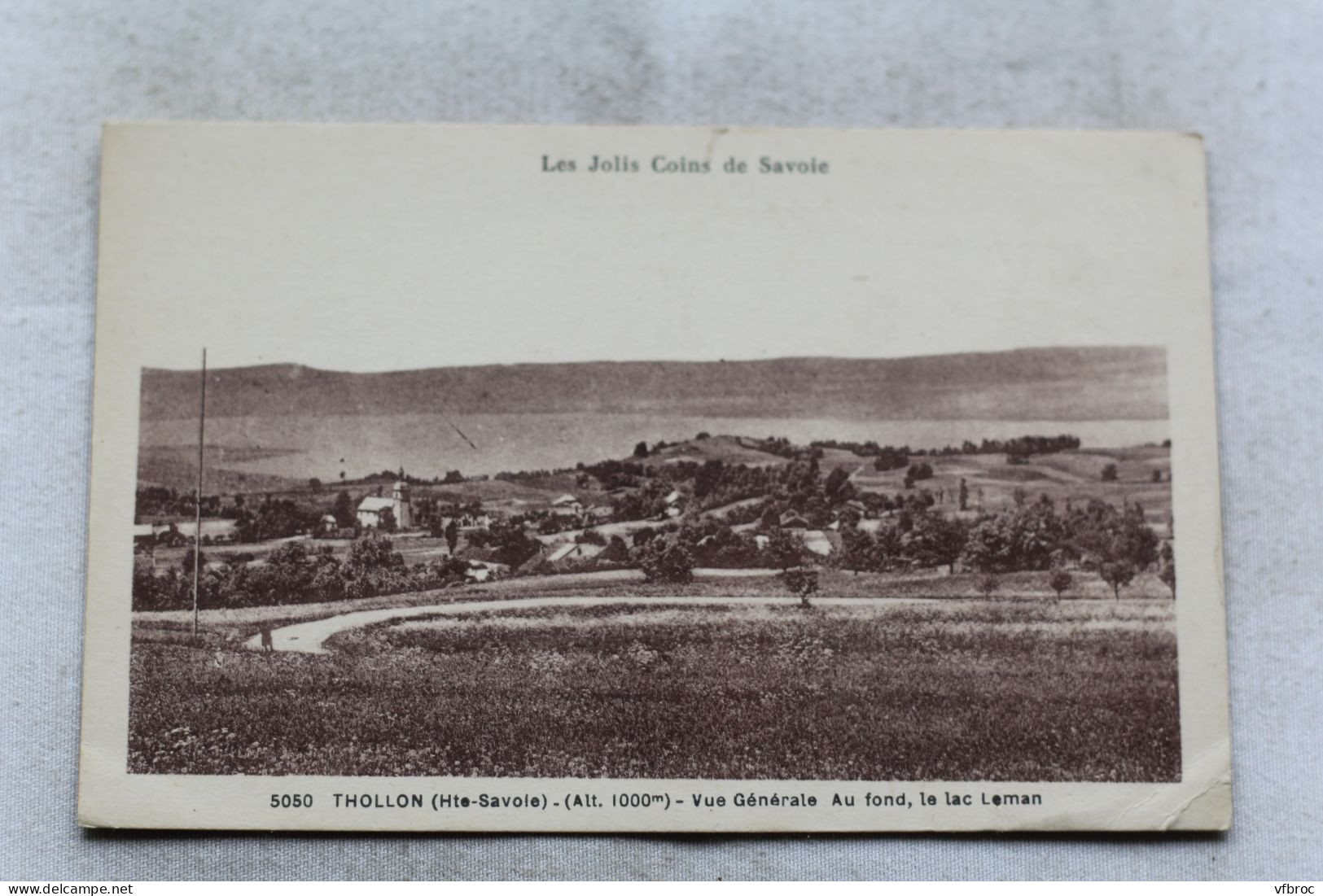 AC451/3, Thollon, vue générale, au fond le lac Léman, Haute Savoie 74