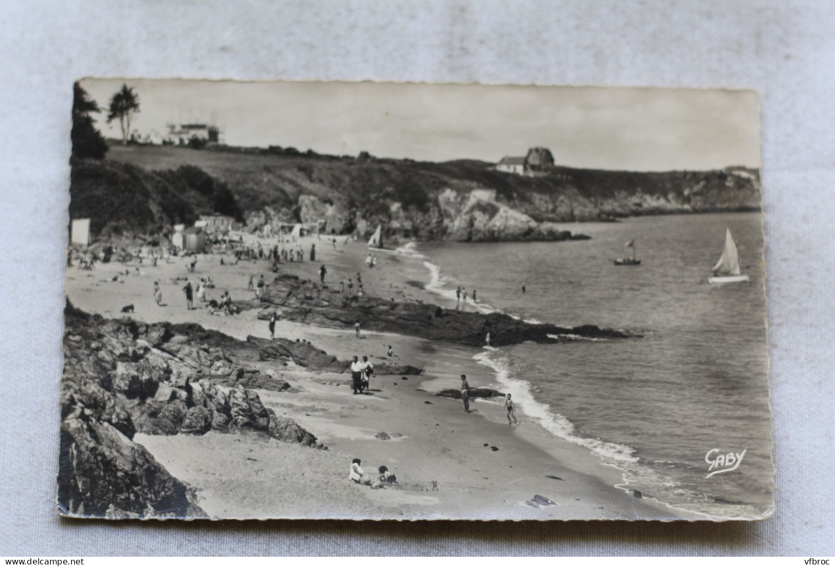AC572/3, Cpsm 1951, Saint Jacut de la mer, plage du Rougeret, Cotes d'Armor 22
