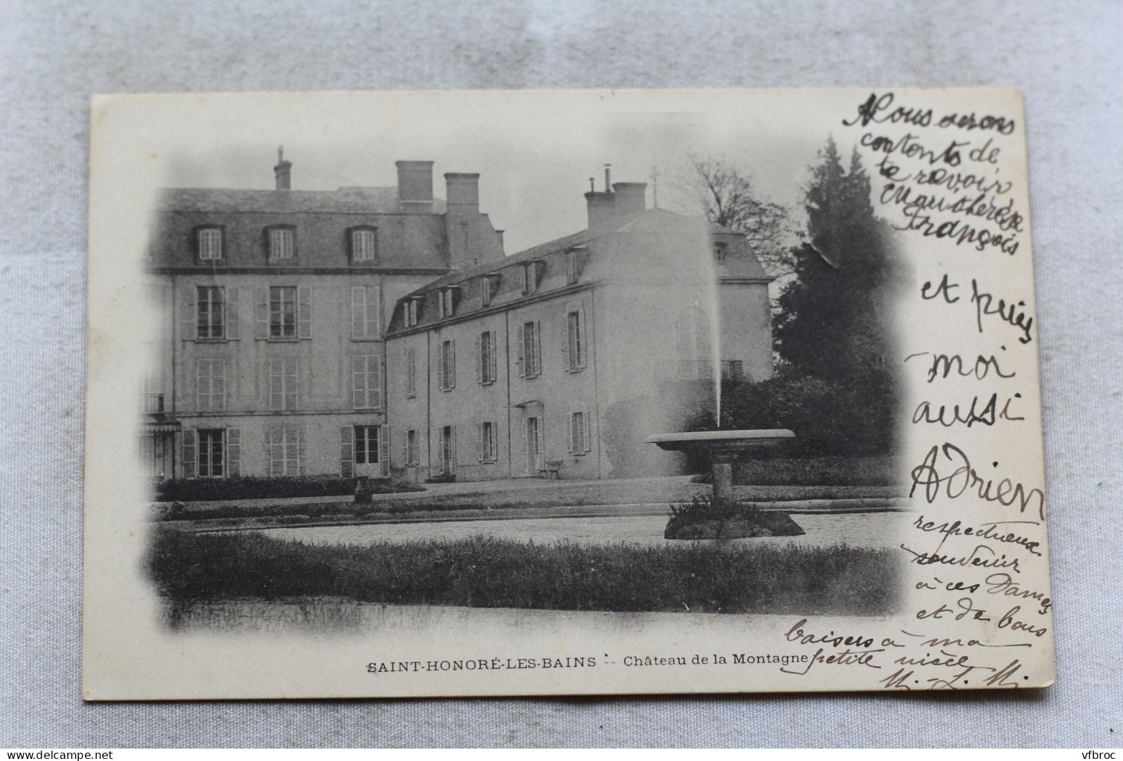 AC613/3, Cpa 1903, Saint Honoré les Bains, château de la Montagne, Nièvre 58