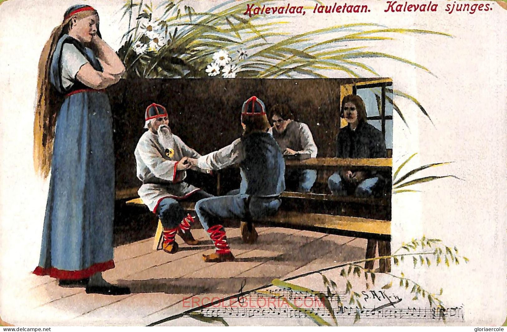 ac9762 - FINLANDIA - VINTAGE POSTCARD -  Kalevala