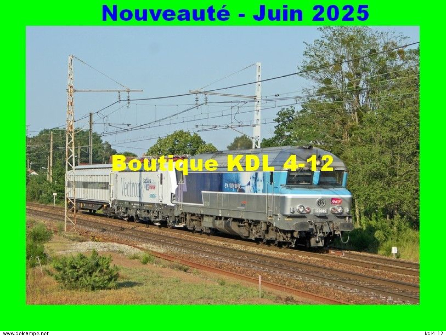 ACACF 907 -  Train, loco CC 72049 vers MONTFORT-LE-GESNOIS - Sarthe - SNCF