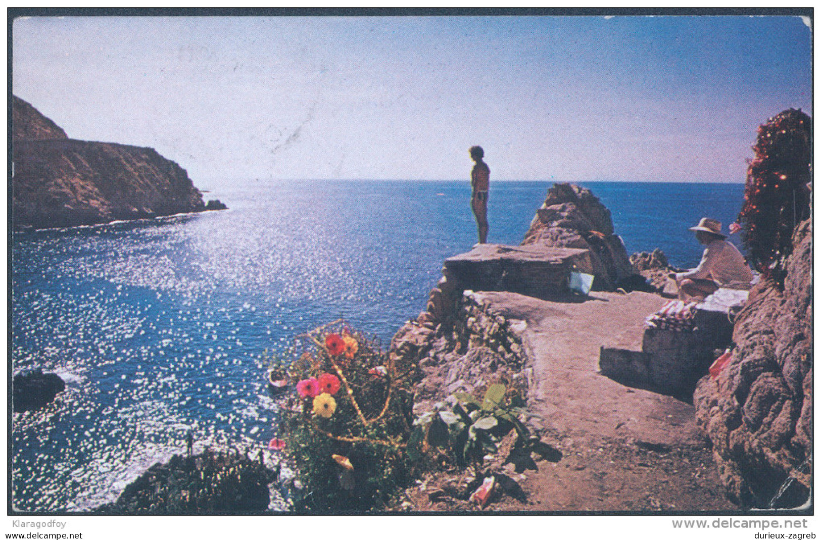 Acapulco old postcard travelled 1979 to Yugoslavia bb