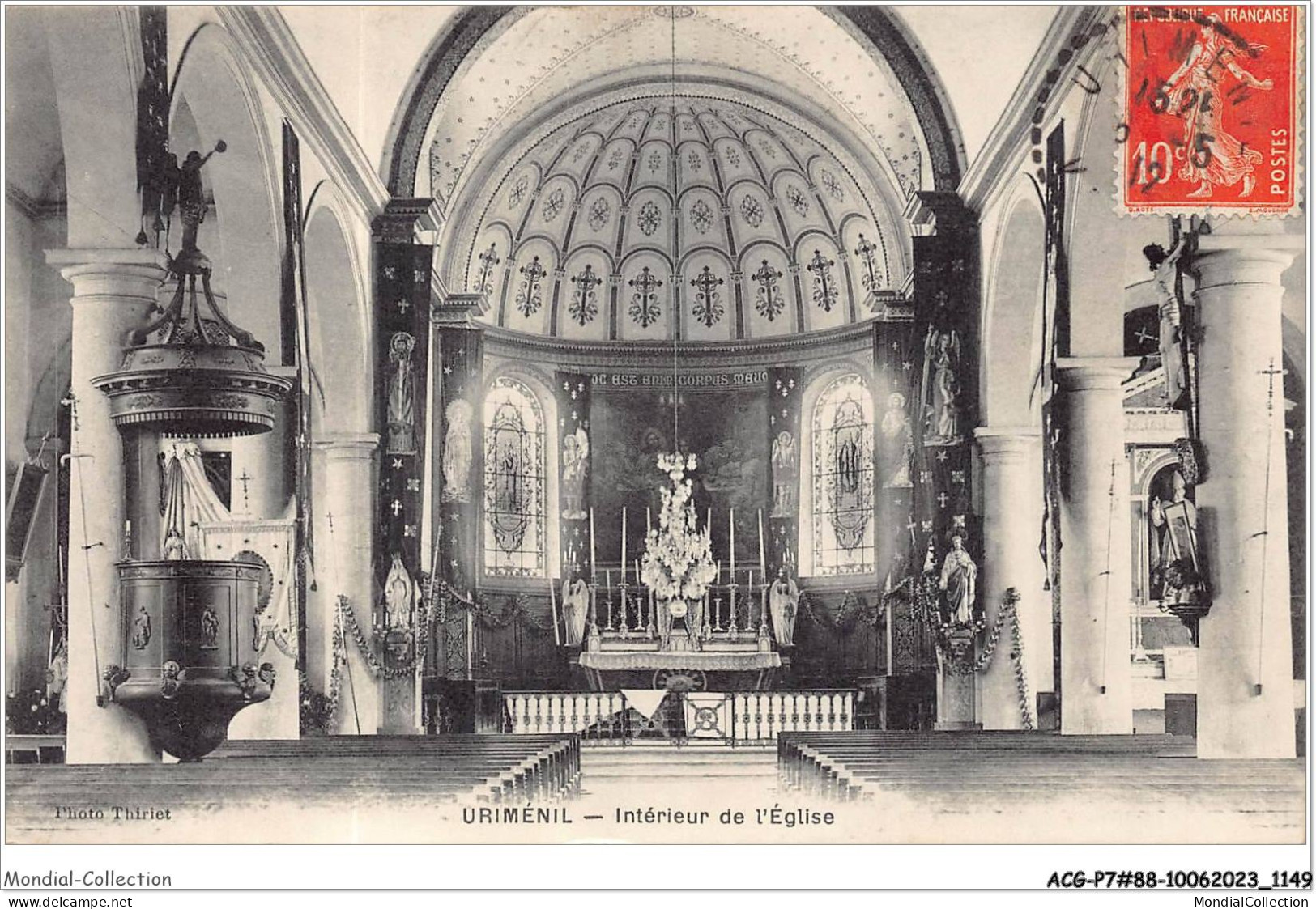 ACGP7-88-0577 - URIMENIL - interieur de l'eglise