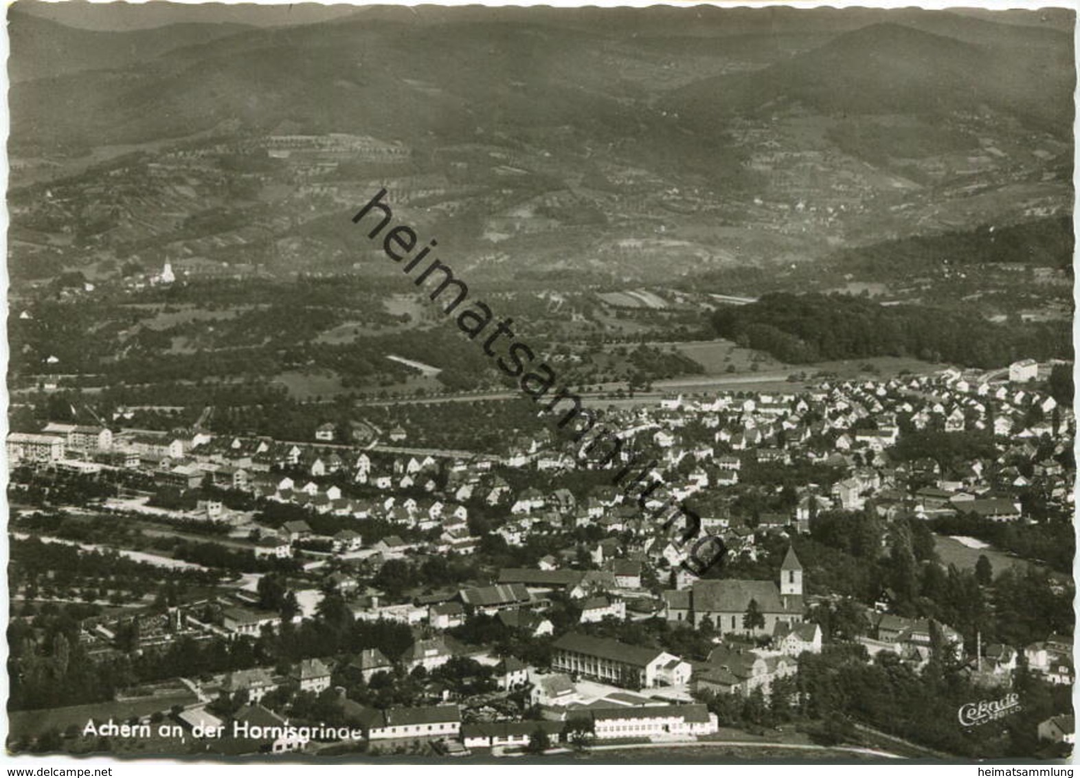 Achern - Luftaufnahme - Foto-AK Grossformat 60er Jahre - Verlag Kleber Achern