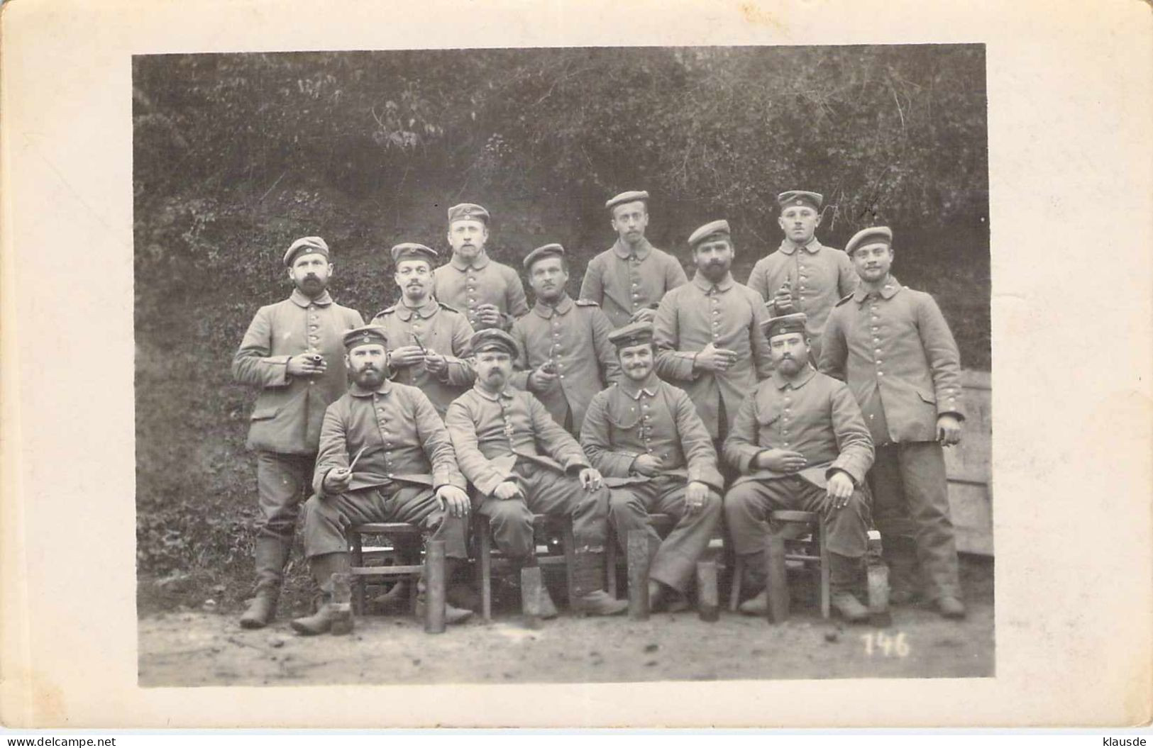 Achern - Soldatenbild gel.1914 Feldpost