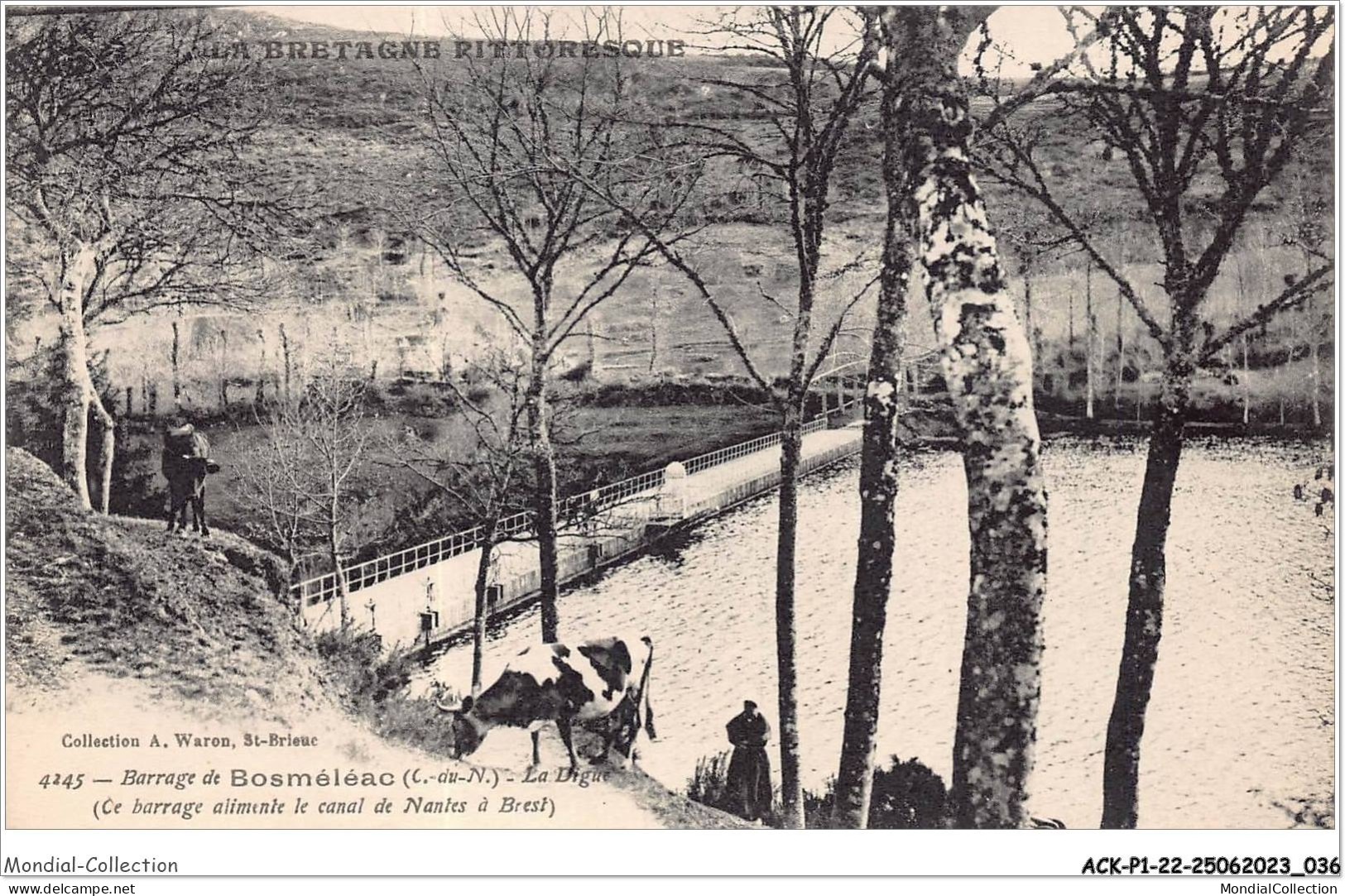 ACKP1-22-0019 - barrage de BOSMELEAC - la ligue - la bretagne pittoresque