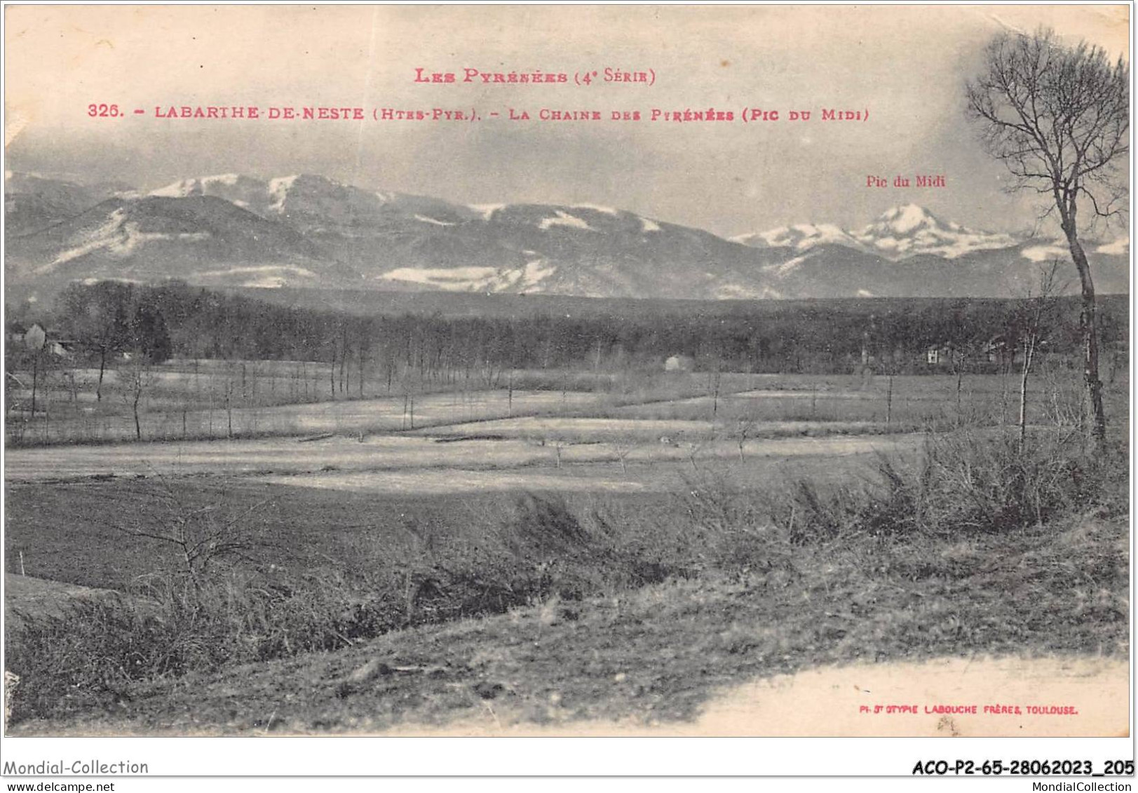 ACOP2-65-0191 - LA BARTHE DE NESTE - La chaine des pyrenées - Pic du midi