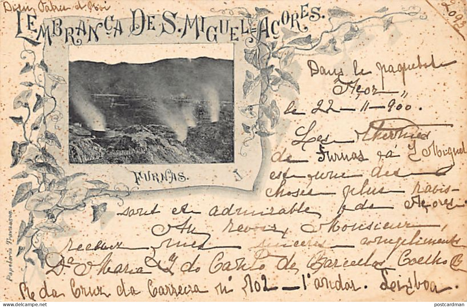 Açores - SÃO MIGUEL - Furnas - Ed. Papelaria Travassos