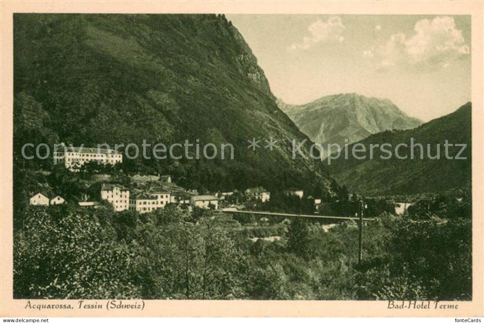 Acquarossa TI Panorama Bad Hotel Terme