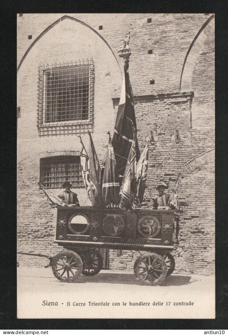 $#$#(AD2511)-ITALIA- SIENA-Il Palio di Siena - Il Carro Trionfale con le bandiere ,   nuova  Edizioni Venturini Siena