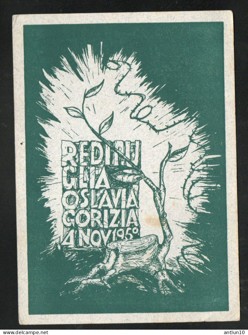 $#$#(AD2512)-ITALIA -Gorizia-Redipuglia Oslava Gorizia 4 nov. 1950-Ass.Naz.Combattenti sezione di Gorizia, nuova
