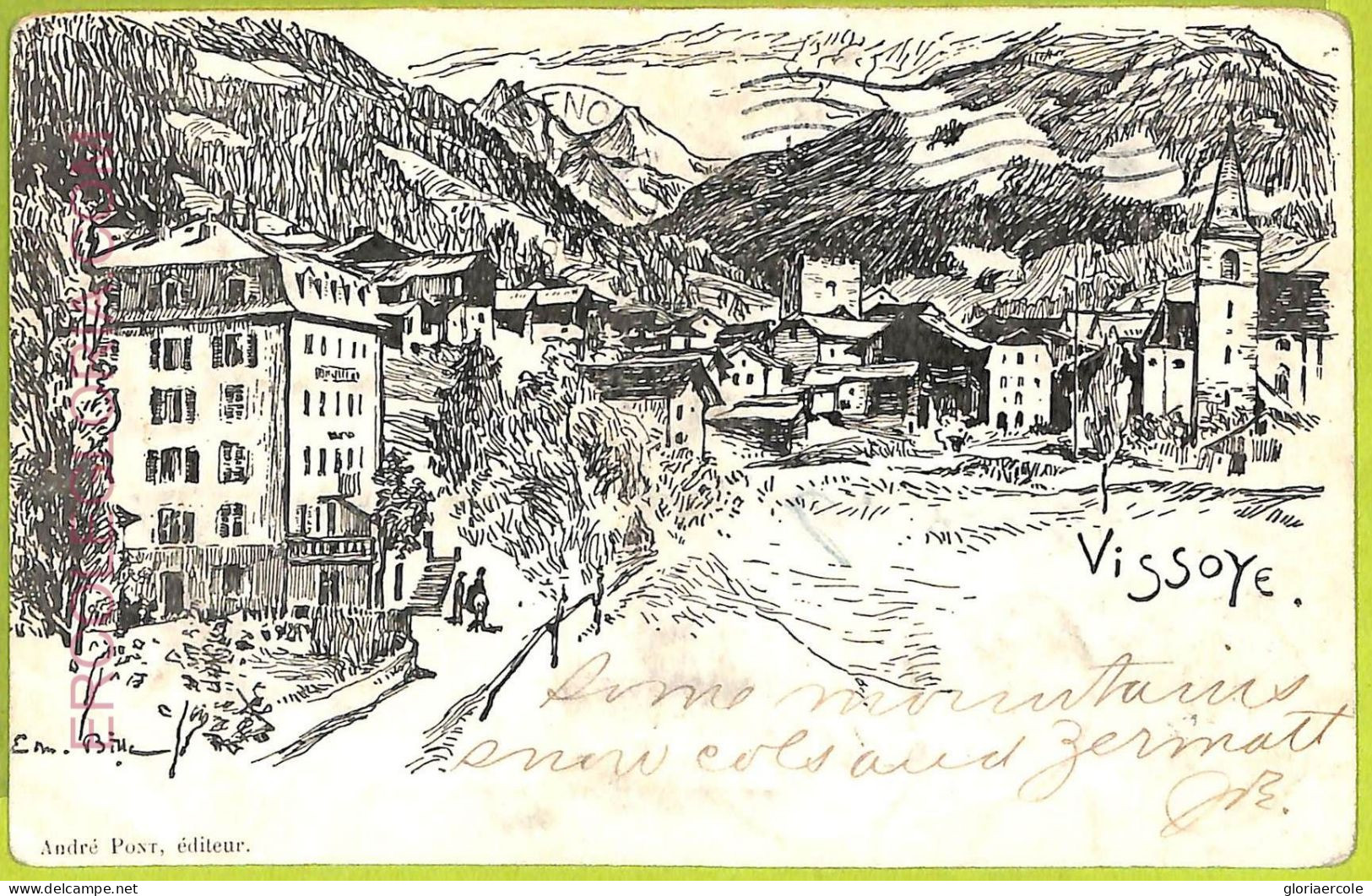 ad5309 - SWITZERLAND Schweitz - Ansichtskarten VINTAGE POSTCARD - Vissoie