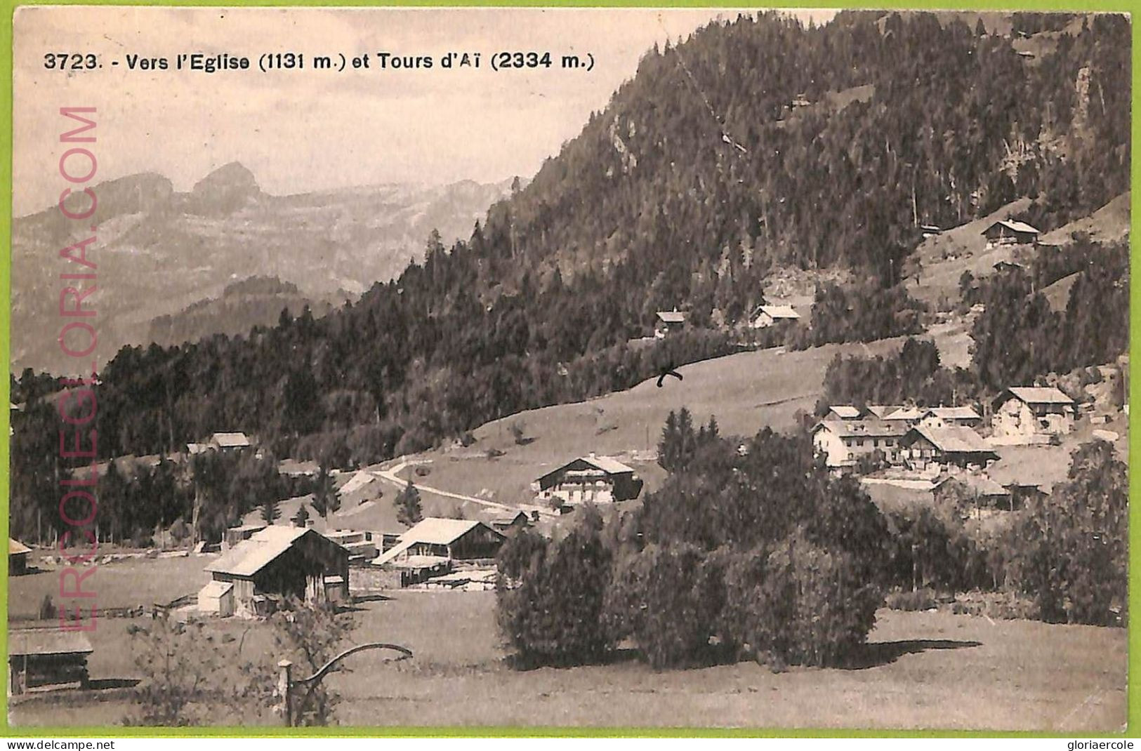 ad6716 - SWITZERLAND - Ansichtskarten VINTAGE POSTCARD - Vers l'Eglise - 1925