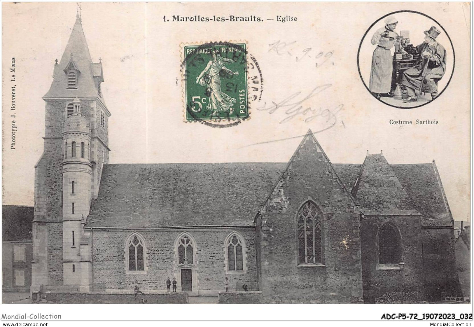 ADCP5-72-0423 - MAROLLES-LES-BRAULTS - église