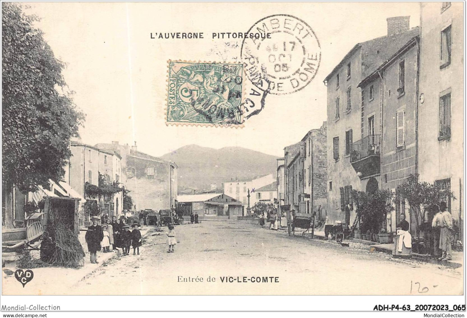 ADHP4-63-0320 - VIC LE COMTE - Entrée de vic de comte