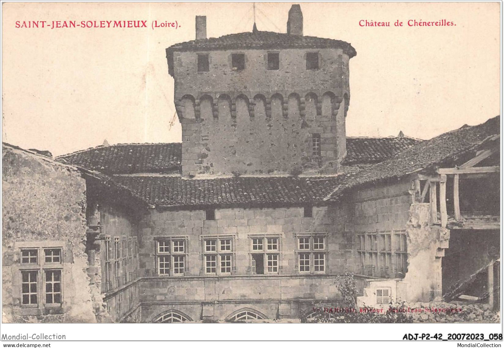 ADJP2-42-0113 - SAINT-JEAN-SOLEYMIEUX - chateau de chenereilles