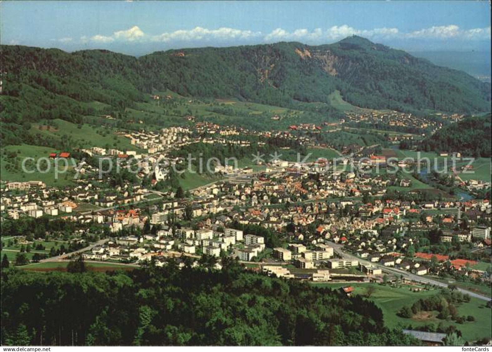 Adliswil Fliegeraufnahme mit Uetliberg