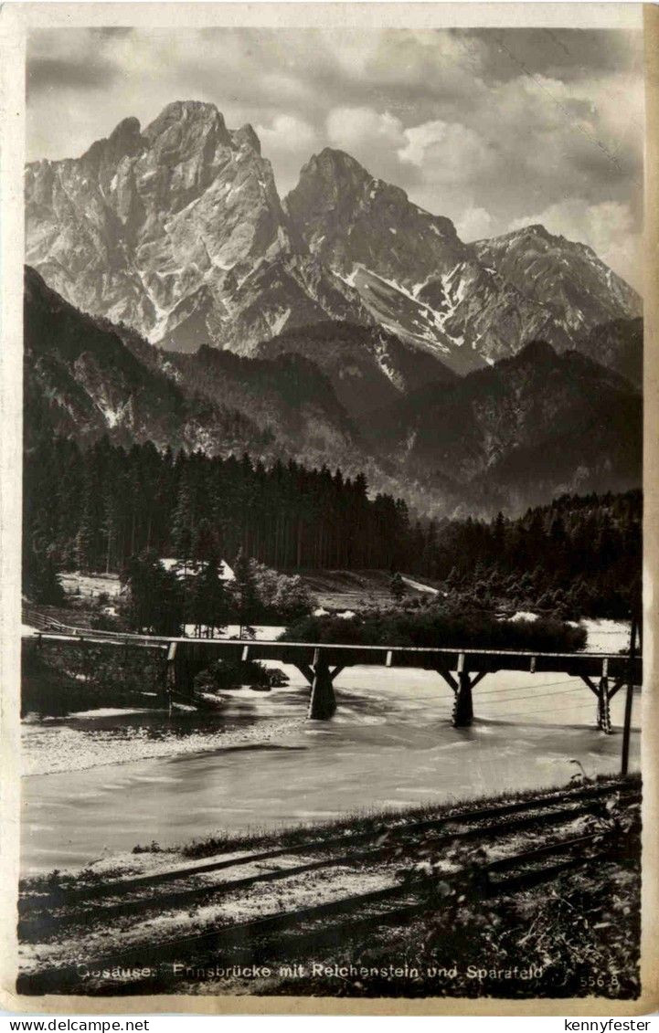 Admont/Gesäuse/Steiermark und Umgebung - Gesäuse, Ennsbrücke mit Reichenstein und Sparafeld