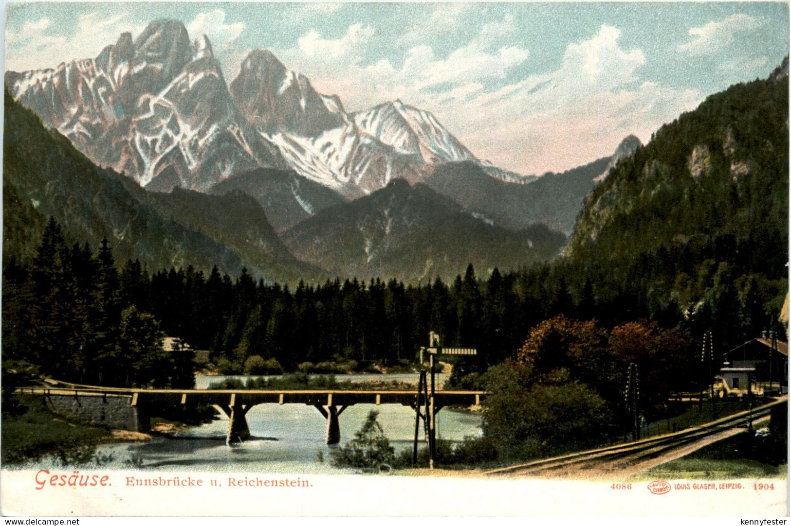 Admont/Gesäuse/Steiermark und Umgebung - Gesäuse: Ennsbrücke und Reichenstein