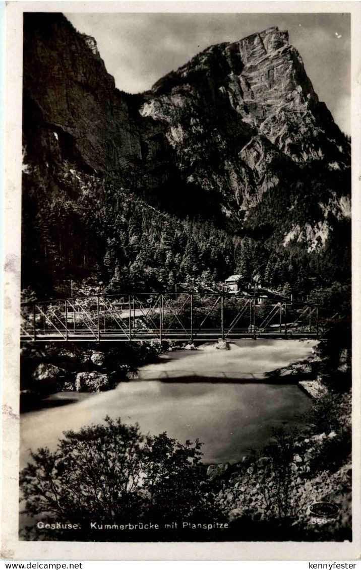 Admont/Gesäuse/Steiermark und Umgebung - Gesäuse: Kummerbrücke mit Planspitze